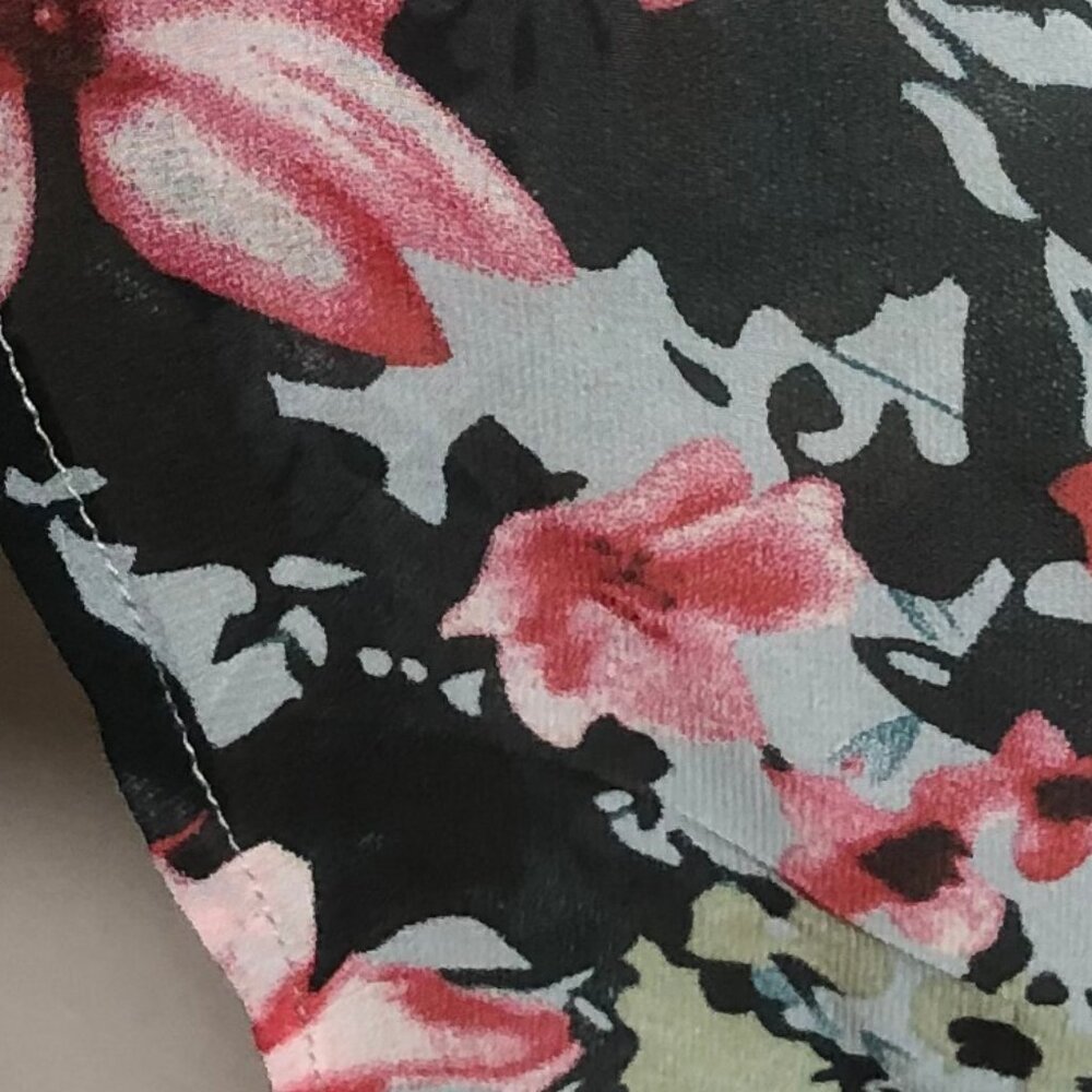 🌸Floral Kimono Cardigan – Lightweight Sheer Layer – Pastel Garden Print – XL - Picture 6 of 10